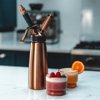 Thumbnail for Copper nitropress making nitro orange and raspberry drinks for kids 
